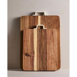 Planche à découper en bois d'acacia artisanal de qualité supérieure pour couper les fruits, les légumes et les aliments - Product Image 1