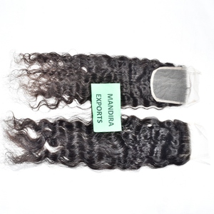 Meilleure qualité HD 5*5 fermeture sans enchevêtrement non transformés cheveux crus vierges indiens tissage temple indien Extensions de cheveux humains - Product Image 4