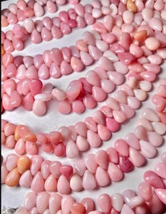 Natural Pink <b>Opal</b> Pear Drop Beads Genuine Gemstone Strand for <b>Necklace</b> Bracelet Earrings - Product Image 4