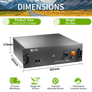 Chu Trình Sâu 48 V Lifepo4 Pin Lithium Ion 48 V Với Bảo Hành 7 Năm 6000 Chu Kỳ 48 Volt Lithium Ion Battery Pack 100 Ah 48 V Lifepo4 - Product Image 3