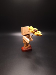 Sculpture d'animal robot en bois, figurine décorative Art Déco faite à la main, pour présentation sur bureau, étagère, table, accent de décoration intérieure, respectueuse de l'environnement - Product Image 2