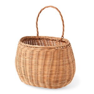 Decorative rattan <b>wall</b> mounted <b>basket</b> practical <b>storage</b> container hanging <b>baskets</b> for flower & clothes - Product Image 3