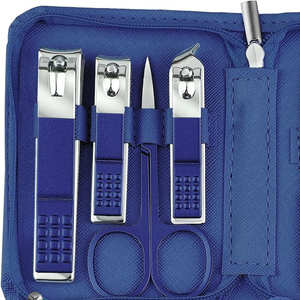 Luxury Leather <b>Case</b> Professional Stainless Steel Manicure and Pedicure Set Wholesale Portable Personal Beauty Care Kit - Product Image 6
