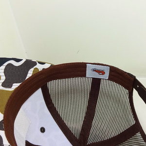 Gorra Trucker de Camuflaje con Parche de Cuero y Logotipo, Estilo Costero, Impresión de Patrón Personalizado, Cierre Ajustable, para Pesca y Caza, Venta al Por Mayor - Product Image 6