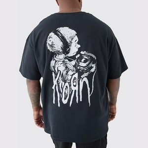 Nouveau T-shirt grande taille à manches courtes en jersey respirant polyester/coton, style streetwear tendance, coupe ample et oversize - Product Image 6