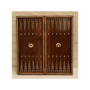 Arabic Game Handmade Mother of Pearl Inlay <b>Backgammon</b> Board Carved Embroidered Wooden Topkapi <b>Set</b> With Numerator - Product Image 1