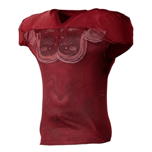 Men's <b>Black</b> Mesh Sleeveless V-Neck <b>Football</b> Jersey Breathable Fitted Sport <b>Top</b> Adult All Seasons - Product Image 2