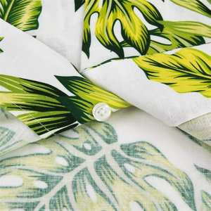 Camisas Hawaianas de Lino Aloha Personalizadas con Estampado Digital de Flores de Verano 2026, de Manga Corta para Hombre - Product Image 6