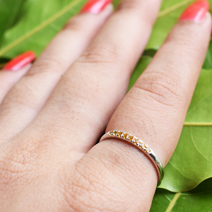 Anillo de Eternidad de Plata de Ley 925 con Diamantes en Oro Blanco, Corte Brillante Redondo, Engaste en Canal, Joyería Fina Clásica para Mujer, Anillo de Boda - Product Image 5