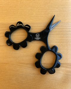 Ciseaux Putford blancs, petits ciseaux mignons pour broderie, mini-ciseaux bicolores circulaires de Degen - Product Image 3