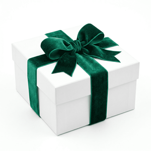 Ruban en velours simple face de 38 mm vert émeraude de Neelkamal Industries pour emballage cadeau, nœuds et garnitures de couture - Product Image 3