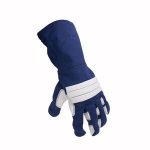 Gants de soudage TIG à l'argon résistants à la chaleur en cuir de vachette, gants de travail de sécurité pour les mains, provenant d'un fournisseur fiable - Product Image 3