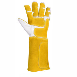 Gants de soudage en PU résistants à la chaleur, manchette renforcée, antidérapants, professionnels, robustes, industriels, 10 pouces - Product Image 2