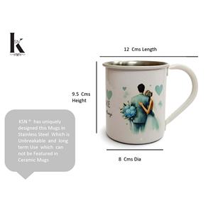 KSN Handmade Artwork Stainless Steel <b>Mugs</b> Food Safe Tumblers for <b>Coffee</b> India Model KSN-251225-19 - Product Image 4