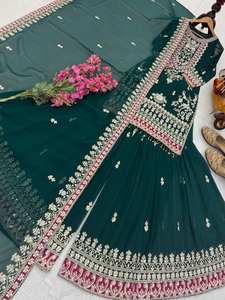 Nouvel ensemble Salwar Kameez de créateur pour femme, collection Aïd, 3 pièces, réversible, idéal pour les mariages - Product Image 6