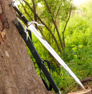 LEGACY BLADES - Espada de Brujo Hecha a Mano con Funda de Acero Inoxidable, Patrón Vertical, Decorativa, Coleccionable, para Exhibición, Regalo de Cumpleaños - Product Image 1