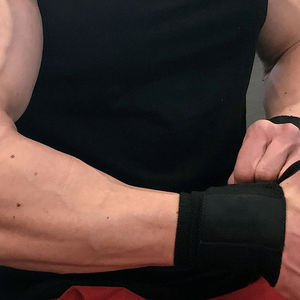 Private Label Neoprene Adjustable Non-Slip Wrist Wraps for <b>Weight</b> Lifting Heavy <b>Training</b> Gym High Quality Unisex Safety Use - Product Image 4