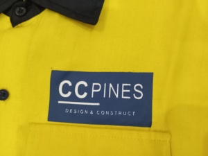 Chemises de travail haute visibilité unisexes 100% coton certifiées Oeko-Tex, logo personnalisé, réfléchissantes, de sécurité - Product Image 4