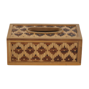 Cubierta para Caja de Pañuelos de Bambú Hecha a Mano, Ecológica, Tejida, Biodegradable y Sostenible para Hogar, Oficina y Hotel - Product Image 1