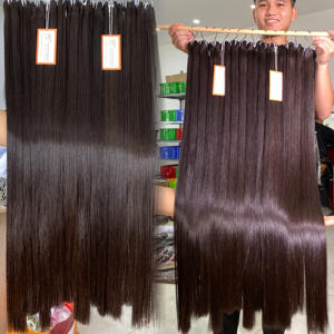 Extensiones de cabello humano virgen 100% Remy de alta calidad, máquina de trama de doble dibujado, cabello vietnamita crudo 100% - Product Image 5