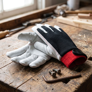 Nouvelles gants de travail en cuir de chèvre, design innovant, durables, pour usage quotidien, jardinage, sécurité, usage général, antistatiques, résistants à la chaleur - Product Image 3