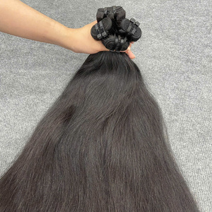 ผมเวียดนามแท้แบบตรงธรรมชาติ  แบบ Double Drawn  ขายดีอันดับต้นๆ  แบบเป็นมัด  ต่อผมแบบ Weft  หนังกำพร้าผมครบ  ราคาขายส่ง - Product Image 5