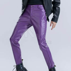 Pantalones de cuero premium para hombre, elegantes, cómodos, de cuero suave, con costuras duraderas, perfectos para uso casual y de fiesta. - Product Image 5