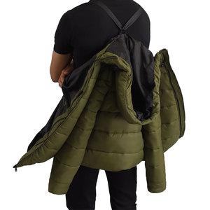 Veste matelassée pour homme personnalisée, veste matelassée à bulles, veste matelassée en duvet de haute qualité, matériau en polyester et nylon, vestes pour homme - Product Image 2