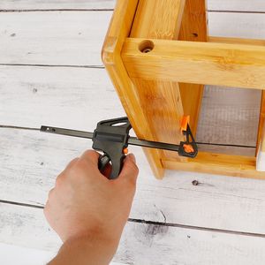 2 Abrazaderas de Sujeción Rápida con Trinquete para Carpintería, Bricolaje, Trabajos en Madera, Abrazadera Tipo F - Product Image 6