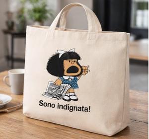 Sacs fourre-tout en coton à soufflets personnalisés, 100 % coton de haute qualité, prix abordable, vente en gros - Product Image 5