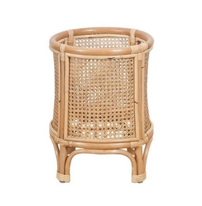 Support de pot de fleurs en rotin tressé surélevé avec pieds, pot de fleurs décoratif en osier pour intérieur, patio et balcon, fabriqué au Vietnam - Product Image 2
