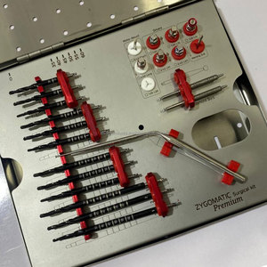 Kit chirurgical ZygoMatic Premium, ensemble d'implants dentaires de 26 pièces, manuel, argent, certifié CE, instruments de classe I - Product Image 4
