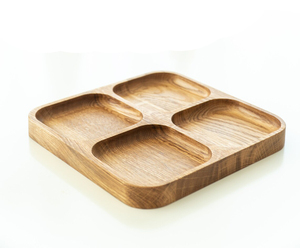 Vente chaude Compartiment en bois de qualité solide Plateaux de service Plateau de service fait à la main pour une utilisation polyvalente à prix compétitif - Product Image 1