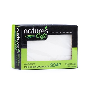 Savon à l'huile de coco vierge pure Nature's Gift 90G, qualité supérieure, savon naturel à la noix de coco, vente en gros, fournisseur d'exportation - Product Image 3