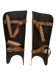 Armure de jambe médiévale de qualité supérieure en acier, protège-jambes au design classique pour les expositions muséales, la décoration intérieure et l'affichage. - Product Image 2
