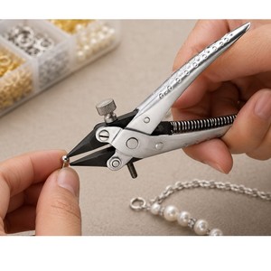 Alicates de Punta Fina con Mordazas Paralelas y Tornillo de 140 mm, Herramienta de Precisión para Joyería ZetomedPro - Product Image 3