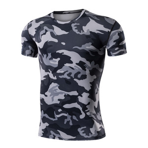 Men's <b>Black</b> Quick Dry <b>Compression</b> T-<b>Shirt</b> Short Sleeve Slim Fit O-Neck Sporty Activewear Gym Fitness Exercise Top - Product Image 3
