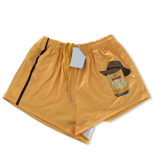 Shorts de football australien personnalisés neufs avec sublimation, poches zippées, taille élastique en polyester, pour rugby et football. - Product Image 4