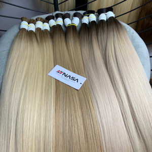 Venta caliente 28 pulgadas Extensiones de cabello humano virgen vietnamita Color claro Natural recto doble ahogamiento Alta calidad a granel - Product Image 3