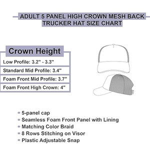 Casquette Trucker en Maille à Impression Gonflée Personnalisée, 6 Panneaux, Réglable, Unisexe, Décontractée, Rose et Blanc, Idéale Printemps-Été - Product Image 4