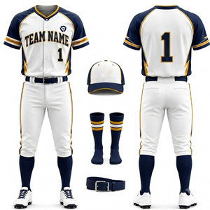 Professional Baseball Uniform For <b>Men</b> Jersey And Pants Set Lightweight Breathable Team Sports Apparel For Practice And Games - Product Image 1