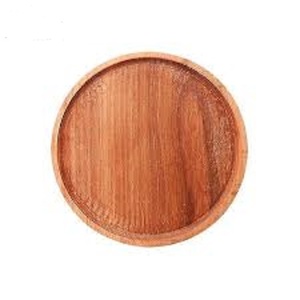 Meilleur plat de service rond en bois fait main, couleur unie, design minimaliste, vaisselle et assiettes personnalisables en promotion - Product Image 4