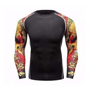 Custom Made Sublimated Rash Guards High Quality BJJ MMA rash guard Wholesale Men BJJ Rash Guard jiu jitsu - Product Image 4