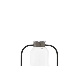 Jarrón de Vidrio Minimalista Ecológico con Marco de Metal Cromado, Diseño Cuadrado de 8.5 Pulgadas de Alto para Decoración de Escritorio con Flores/Plantas Verdes - Product Image 5