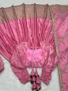 Elegante Jalaibya Musulmana de Oriente Medio, Kaftán de Seda con Diamantes, Salwar Kameez de Moda para Mujer, Talla 3XL, Listo para Usar en Bodas y Fiestas - Product Image 4