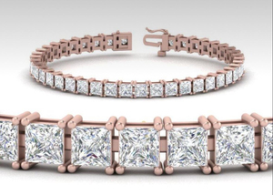 Export Quality Classic Diamond Link <b>Bracelet</b> with Secure Clasp, Premium Gold Jewelry for Office Party and Wedding for Sale - Product Image 2