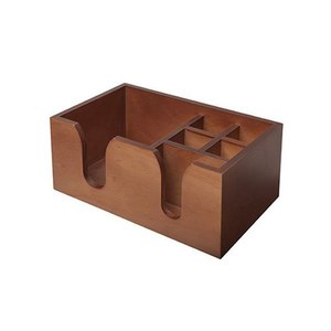 Handmade wood caddy rustic <b>storage</b> organizer box kitchen utensil holder portable handle wooden home decor item - Product Image 2