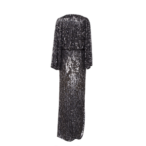 Elegant Women's Chiffon <b>Sequin</b> Trumpet/Mermaid Floor-Length Natural Cap Sleeve Party Evening Gown Shimmer Formal Wear Wholesale - Product Image 2