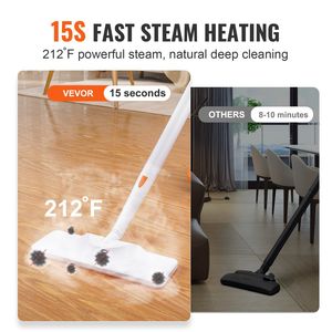 Per uso domestico pulitore a vapore portatile da 45 once serbatoio da 20 accessori per la pulizia profonda del cavo di alimentazione da 16,4 piedi per pavimenti, - Product Image 3