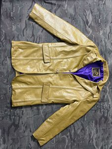 Champ <b>king</b> cowhide embossed leather <b>coat</b> for fashion - Product Image 4
